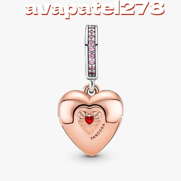 Pandora Reveal Your Love Heart Locket Pendant - Picture 3 of 6